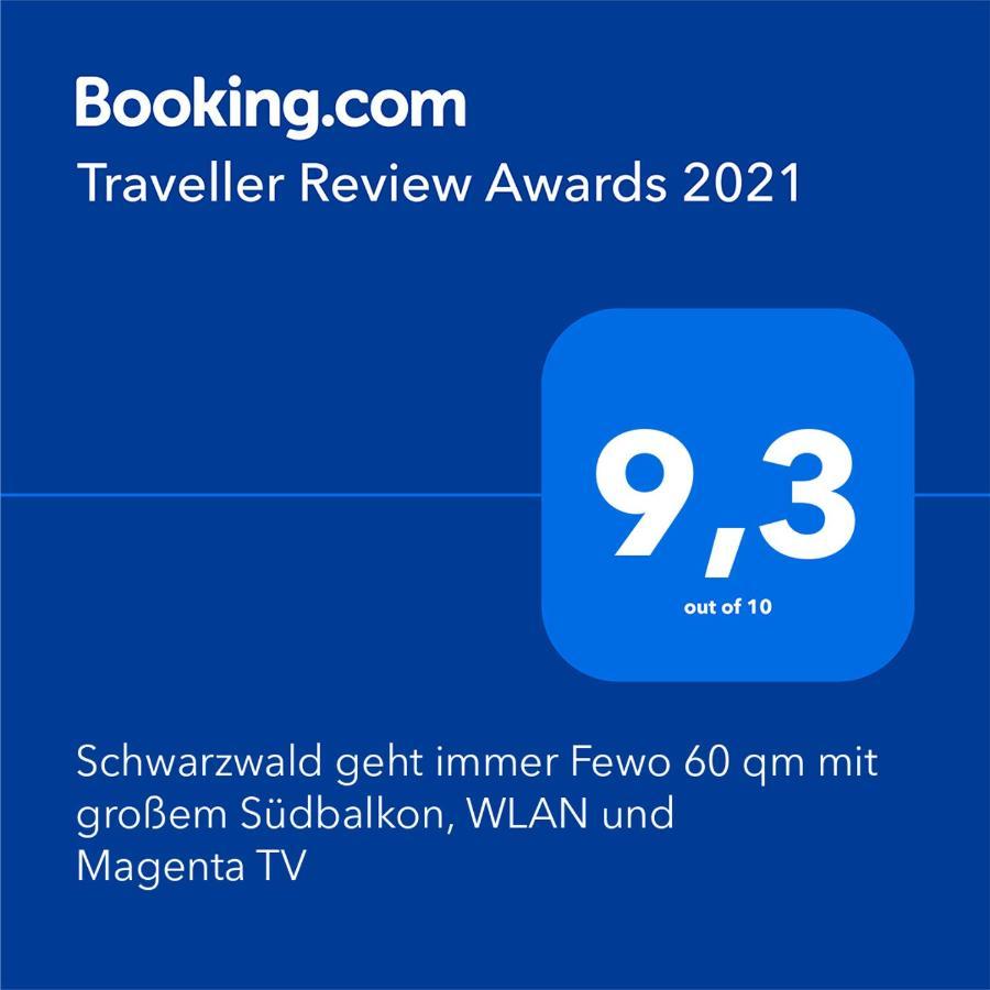 Schwarzwald Geht Immer Fewo 60 Qm Mit Grossem Suedbalkon, Wlan Und Magenta Tv Schönwald Luaran gambar